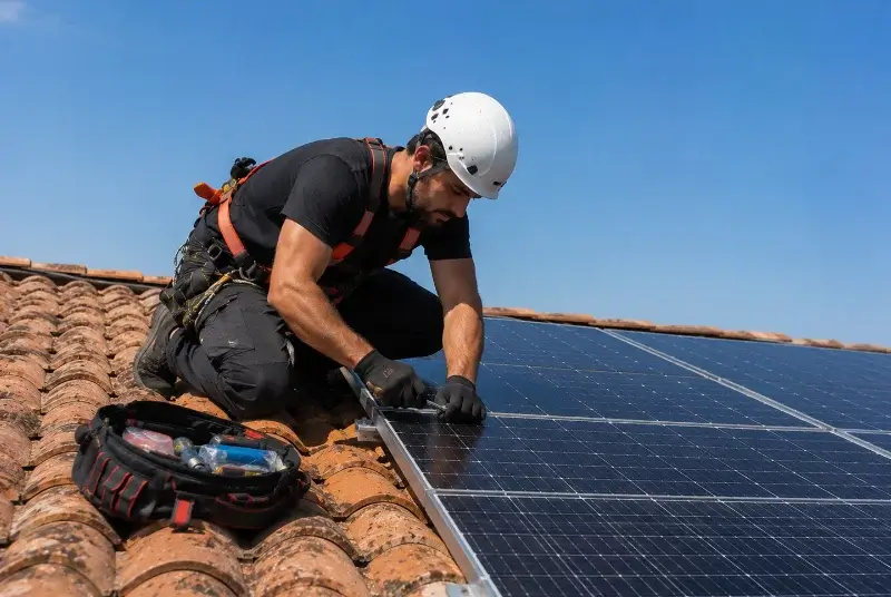 Maintenance et monitoring de panneaux solaires à Montoir-de-Bretagne